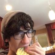 Erin Eating Her Breakfast