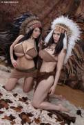 Anri And Hitomi As Indians