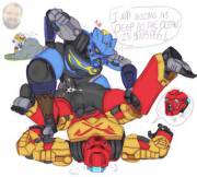 Gali Nova Gaying Tahu Nuva While Kopaka Nuva Faps It [Lego Bionicle] [Gay]