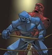 Red Rocker And Blue Bomber [Rock 'Em Sock 'Em Robots]