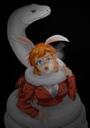 Bunnygirl Caught By Snake [F]