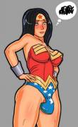 Wonder Woman's &Amp;Quot;Little Problem&Amp;Quot;, Also Getting Her Butt Fucked (Sen-Kg)