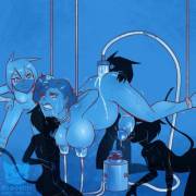 Kitties Drinking Some Milk