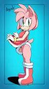 Amy Packing Heat Yet Again [Argento] [Sonic The Hedgehog]
