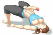 Wii Fit, Wii Fit Trainer Doing Yoga