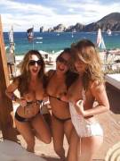 Coeds On Spring Break Flashing At The Beach