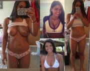 Brunette Ravens Fan Pulls Up Her Top