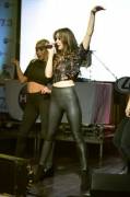 Hailee Steinfeld Performing In Tight Leather Pants