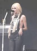 Taylor Momsen Flashing During A Concert