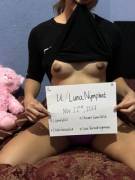 Here’s My Verification Post, Please Enjoy! [F]