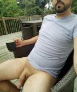 Saturday (M)Orning Coffee Outside