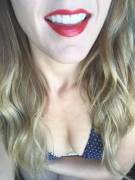 Saying Goodbye To Summer In An All American Bikini. (F)