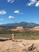 Got On Top Looking Glass Arch In Moab. Pretty Views All Around.
