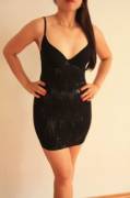 Mini Black Dress, Front View. -Althea ;)