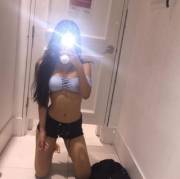 Slim And Sexy; Already On Her Knees:-)