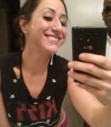 Happy Slut Taking A Pic To Show Her Sorority Sisters