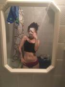 Showing Off Her New Top