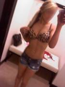 Tight Blonde Leopard Bra