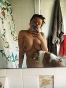 An Asian Girl With Big Boobs And A Furry Pussy