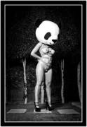 Sexy Woman With Panda Mask