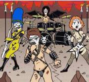 Hardcore Cartoon Mother Death Metal Band