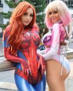 Maryjane And Gwen Stacy By Bekejacoba And Ami Isley.