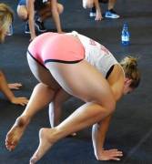 Her Yoga Skills Are On Point.