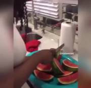 Great Watermelon! I Don’t Think It’s Seedless. [Gif]