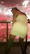 Tight White Dress In The Club