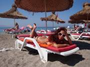 Trying To Tan Her Crack