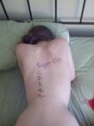 Some Times You Need To Sign Up