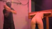 Blonde Is None Too Happy About Being Flogged And Groped In The Pillory
