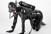 Latex Scuba Girl