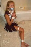 Cheerleader Tied Up