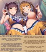 Cornered By Cheerleaders [Femdom]