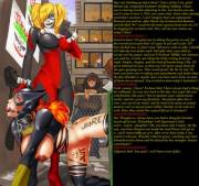 Harley Quinn Enslaves Batgirl [Yuri] [Hardcore] [Petplay]