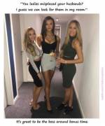 Women Blatantly Throw Themselves At Him, While Their Husbands Pretend Not To Notice.