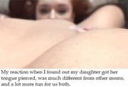 Daughter Gets A Tongue Ring [M/S][Gif]