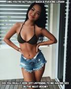 She Makes You Get Two Bedroom Villas When You're On Holidays.