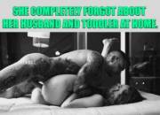 She Completely Forgot About Her Husband And Toddler Waiting At Home.