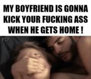 Cute Sleepy Head Feminist Girlfriend Vs. Horny, Aggressive Alpha Male Roommate.