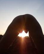 Have A Chance To Have A Trip With My Wife, So I Take A Photo Of Beautiful Sunset