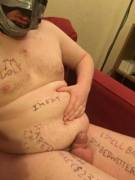 Was Instructed To Write 7 Reasons I'm Still A Virgin On My Body.