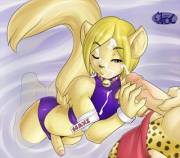 Soaking His Face. (Matoc) 