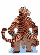 A Tiger Taint You Can Really Stuff Your Face Into [Negger]