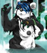 Jada Enjoying The Waterfalls [F] (Ragnar Oktopod)