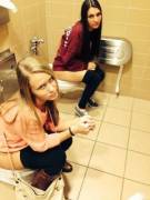 A Bathroom With No Stalls