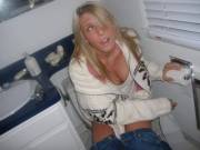 Surprised When About To Wipe