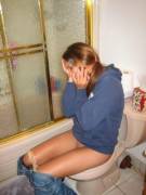 Cutie In Blue Hoodie