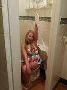 Yay, She Has Enough Toilet Paper. She's Very Happy